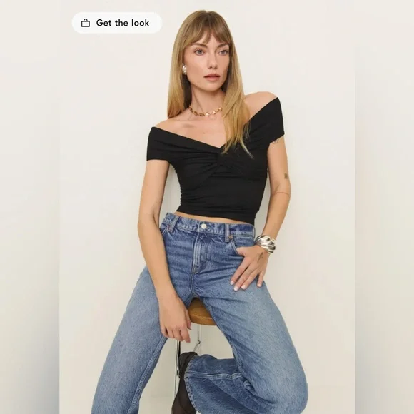 Reformation Ezlynn Knit Top - Picture 1 of 5